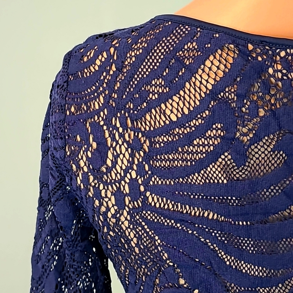 NWT BCBGMaxAzria Vivia Unconventional Lace Dress Size Medium Y2K - Picture 6 of 10